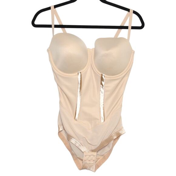 Maidenform Firm Tummy-Control Easy Up Strapless Bodysuit 1256 36DD - Picture 2 of 6